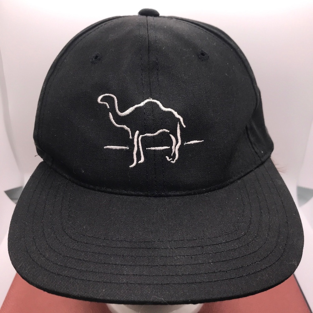 Vintage 90s Camel Cigarettes Snapback Hat Cap Joe Cool Black Mint Smokes